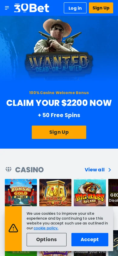 30bet mobile view